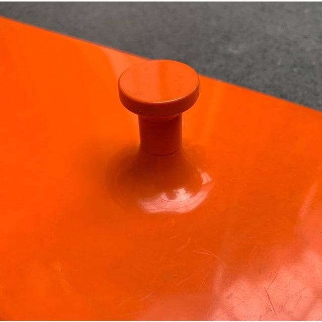 Mid-Century Space Age Orange Coat Rack, 1960s For Sale - Image 16 of 17