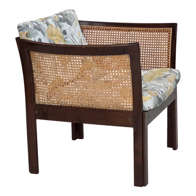 Danish Plexus Armchair in Teak and Mesh by Illum Wikkelsø for CFC Silkeborg, 1970s For Sale