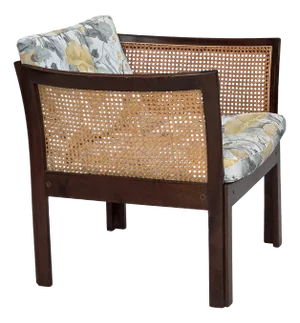 Danish Plexus Armchair in Teak and Mesh by Illum Wikkelsø for CFC Silkeborg, 1970s