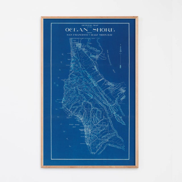 Contemporary Vintage San Francisco Map Print With Bay Area For Sale - Image 3 of 8