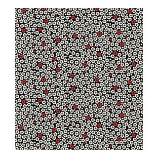 Sample - Jean Paul Gaultier for The House of Scalamandré Coquelicot Wallcovering, Noir For Sale