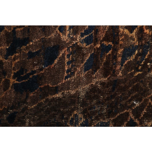 Antique Persian Baluch Rug in Indigo With Geometric Tribal Pattern | Rug & Kilim For Sale In New York - Image 6 of 8