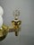 Vintage Czech Art Deco Brass and Opaline Glass Globe Pendant Light, 1920s For Sale - Image 3 of 15