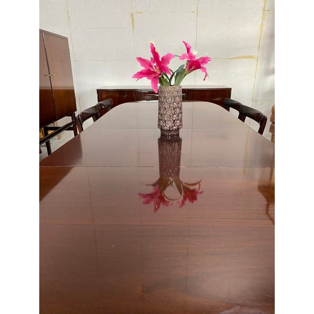 Rungstedlund Dining Table and Chairs by Ole Wanscher for P. Jeppesen, Denmark, 1970s, Set of 8 For Sale - Image 15 of 18