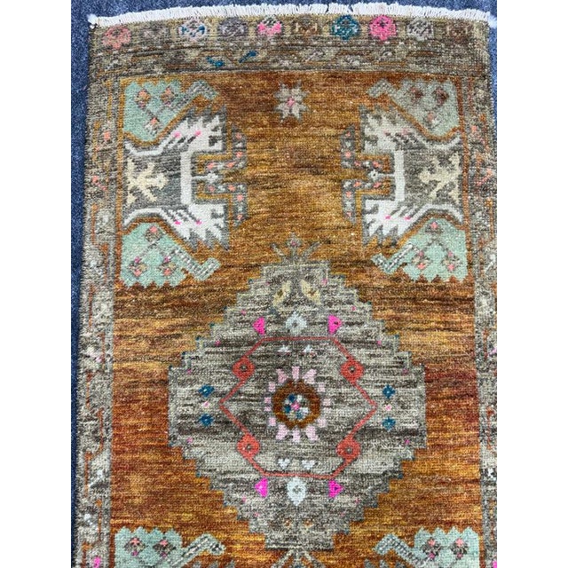 Turkish Yastik Rug 1'7" x 2'11" For Sale - Image 4 of 5