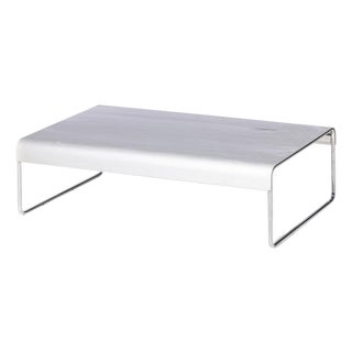 Coffee Table in Brushed Aluminum from Cassina For Sale