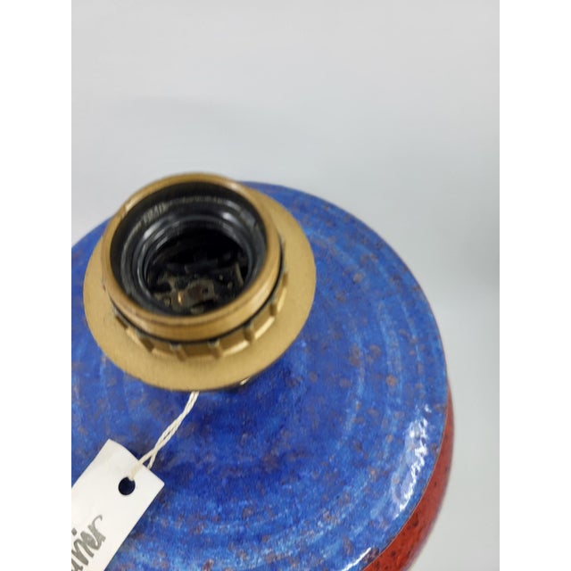1980s Ceramic Lamp by Hubert Olivier, France, 1980 For Sale - Image 5 of 17