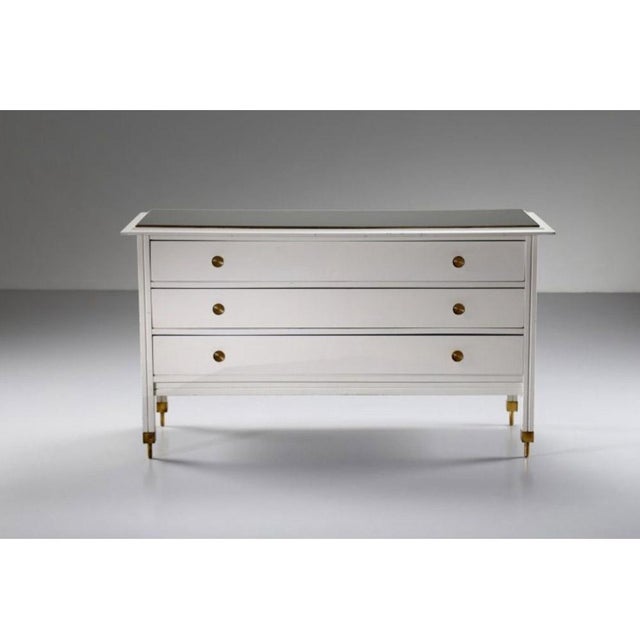 Wooden and Glass Chest of Drawers by Carlo De Carli for Luigi Sormani, 1963 For Sale - Image 9 of 9