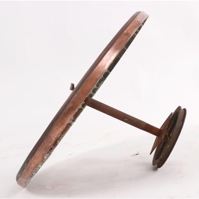 Traditional Antique Mechanical Iron Elevator Floor Indicator Dial For Sale - Image 3 of 6