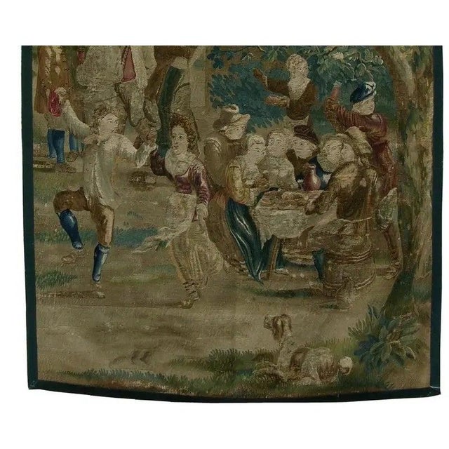Tan 17th Century Brussels Tapestry For Sale - Image 8 of 9