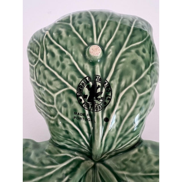 Bordallo Pinheiro Bordallo Pinhiero Divided Serving Dish For Sale - Image 4 of 7