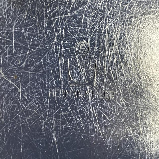 DSW Side Chairs in Parchment, Navy Blue, Light Olive and Light Ochre by Eames for Herman Miller, 1960s, Set of 4 For Sale - Image 15 of 17