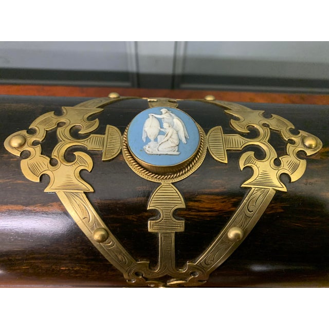 Brown Victorian Coromandel Stationary Casket, 1860 For Sale - Image 8 of 15
