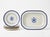 A charming vintage porcelain serving set, showcasing a timeless Neoclassical aesthetic. Featuring a white base accented by...