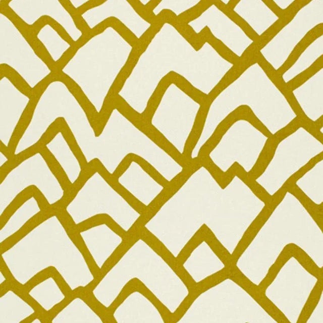 Schumacher Zimba Fabric in Soft Chartreuse For Sale