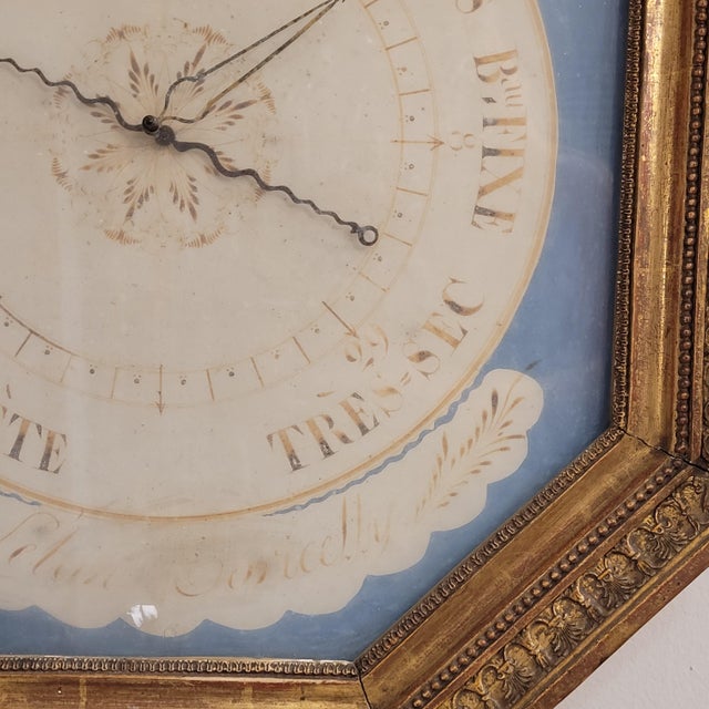Louis XVI Torricelli Barometer in Carved and Gilded Wooden Frame, France, 18th Century For Sale - Image 13 of 18