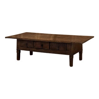 18th Century Rustic Country French Coffee Table For Sale