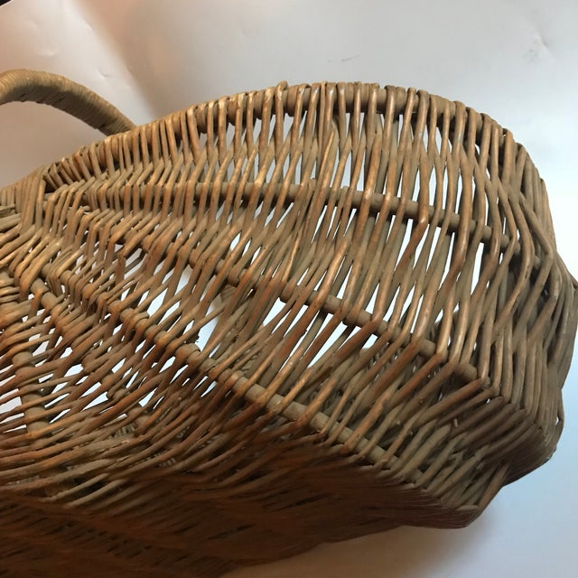 Mid 19th Century Antique Willow Reed Buttocks Basket Chairish