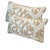Contemporary Tan & White Lumbar Pillows For Sale - Image 3 of 6
