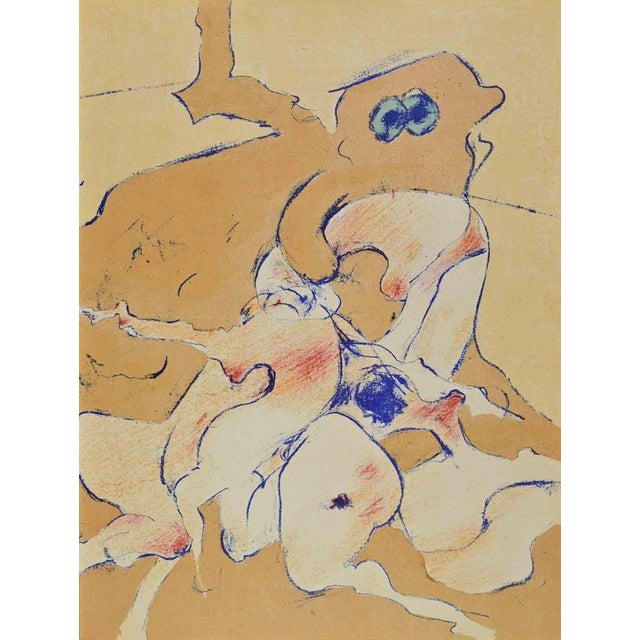Untitled is an artwork realized by Dorothea Tanning in 1974. Colored lithograph. Good conditions. Printed by Atelier...