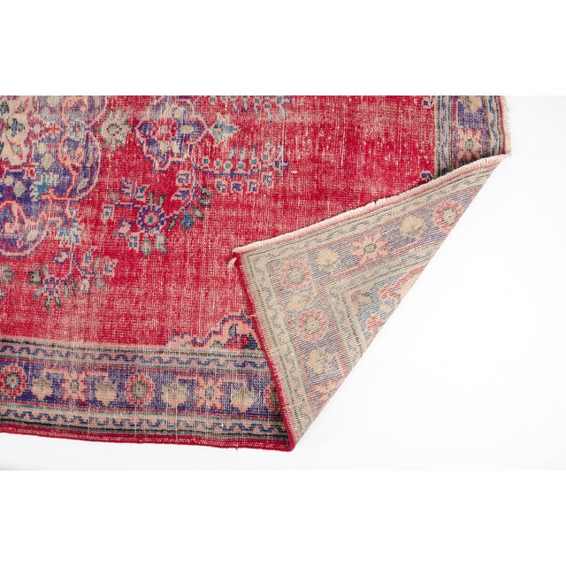 Mid 20th Century Home Decor Oushak Turkish Rug For Sale - Image 10 of 10
