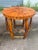Mid-Century Modern Late 20th Century Rattan and Bamboo Pair of Barrel Side Tables With Inset Star Top For Sale - Image 3 of 12