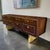 1970s Romweber Burl Elm Wood and Gold Trim Executive Desk and Credenza Set For Sale - Image 12 of 18
