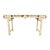 64" Asian Modern Chinoiserie Cream Lacquer Console Table For Sale