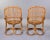 Tito Agnoli Vintage Italian Tito Agnoli Rattan Chairs - Pair For Sale - Image 4 of 13