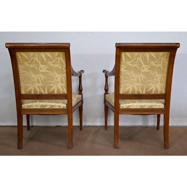 Set of Antique Mahogany & Upholstery Armchairs For Sale - Image 17 of 18