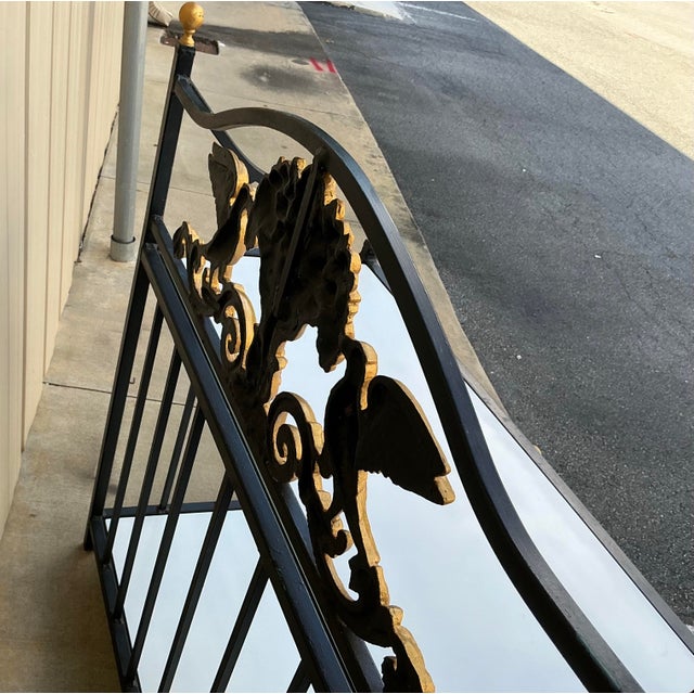 Italian Neo-Classical Style Cast Aluminum Console Table / Server / Etagere Pair Available For Sale In Atlanta - Image 6 of 6