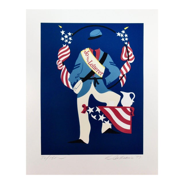 Robert Indiana Jo The Loiterer 1977 Original Print For Sale