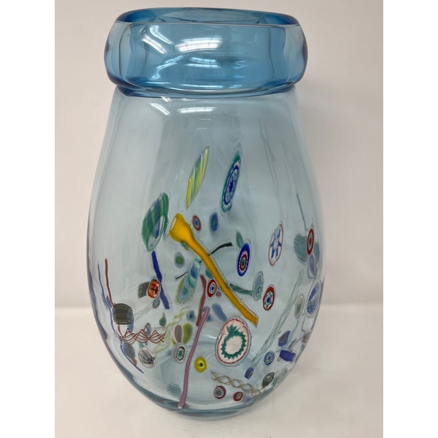 Beautiful Vintage Murano Glass Vase For Sale In Naples, FL - Image 6 of 9