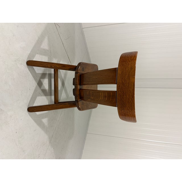 Brutalist Oak Dining Chairs, 1970s, Set of 4 For Sale - Image 13 of 16