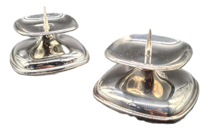 Mid-Century Modern Candlesticks in Chrome-Plated Metal from WMF, 1960s, Set of 2
