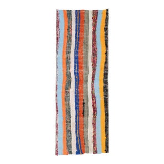 Striped Vintage Mini Kilim Rug - 1`5″ X 3`11″ For Sale