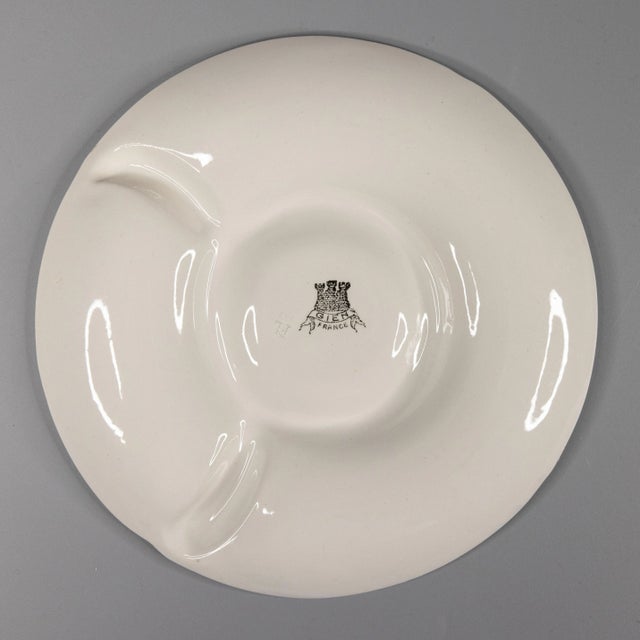 Gien 1940s French Gien Majolica Artichoke Plate For Sale - Image 4 of 5