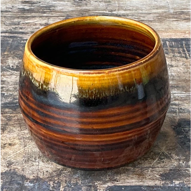 Vintage Handcrafted Studio Pottery Bowl For Sale - Image 9 of 18