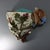 Wedgwood Argenta Majolica wall pocket which features a bird perched on the edge of a nest amongst oak leaves and branches...