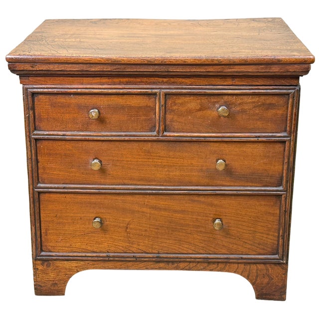 18th Century Georgian Elm Bedside Chest Close Stool For Sale - Image 12 of 13
