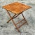 Late 20th Century Vintage Coastal Split Bamboo Folding Table For Sale - Image 5 of 7