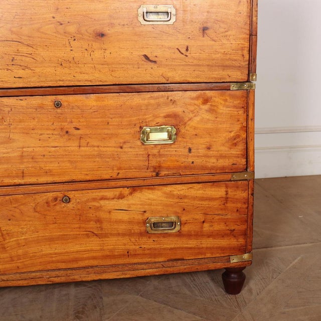 English Military Campaign Chest For Sale - Image 5 of 7