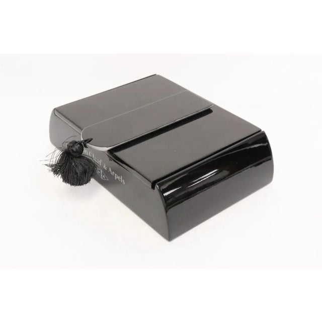 Black Black Lacquer Van Cleef & Arpels Jewelry Box For Sale - Image 8 of 10