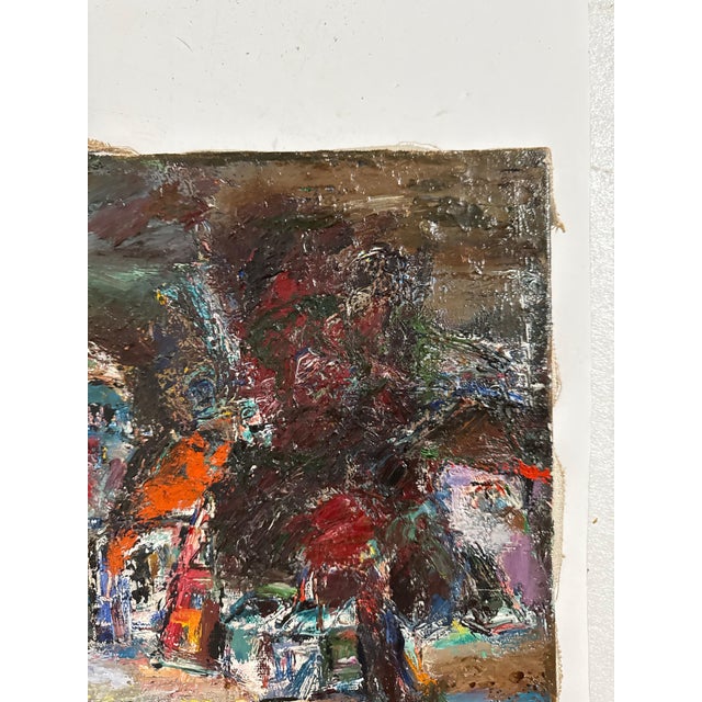 Abstract Alexander Pavlov, Russian Ukrainian Abstract Oil Painting Alexander Pavlov Vilnius Landscape For Sale - Image 3 of 14