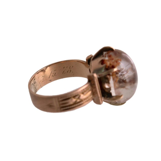 Late 19th Century Late 19th Century Lodalite in a Victorian Ring Mounting, Size 6.5 For Sale - Image 5 of 6