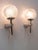 Set of two elegant mid-century modern sconces or wall lights. Designed & manufactured in germany, 1970s. executed in...