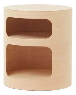 Round Storage Table on Wheels by Villahomecollection