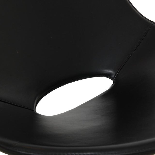 Black Scimitar Chair in Black Leather by Fabricius and Kastholm, 1980s For Sale - Image 8 of 15