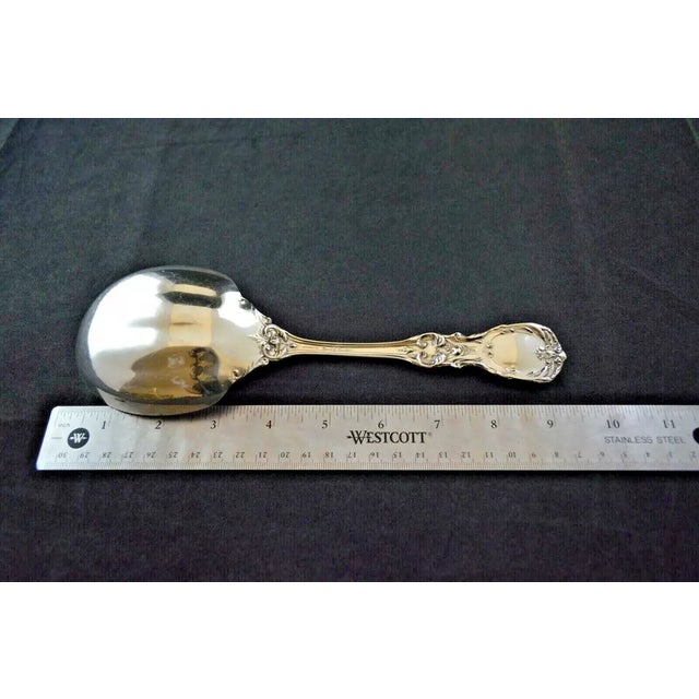Mid-Century Modern Reed & Barton "Burgundy" Sterling Silver Salad Serving Spoon - No Monogram For Sale - Image 3 of 6