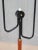 Metal Swedish Modern Floor Lamp in Metal and Brass with Teak, 1950 For Sale - Image 7 of 13